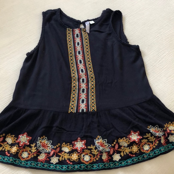 Francesca's Collections Tops - Francesca’s Alya tank navy blue M